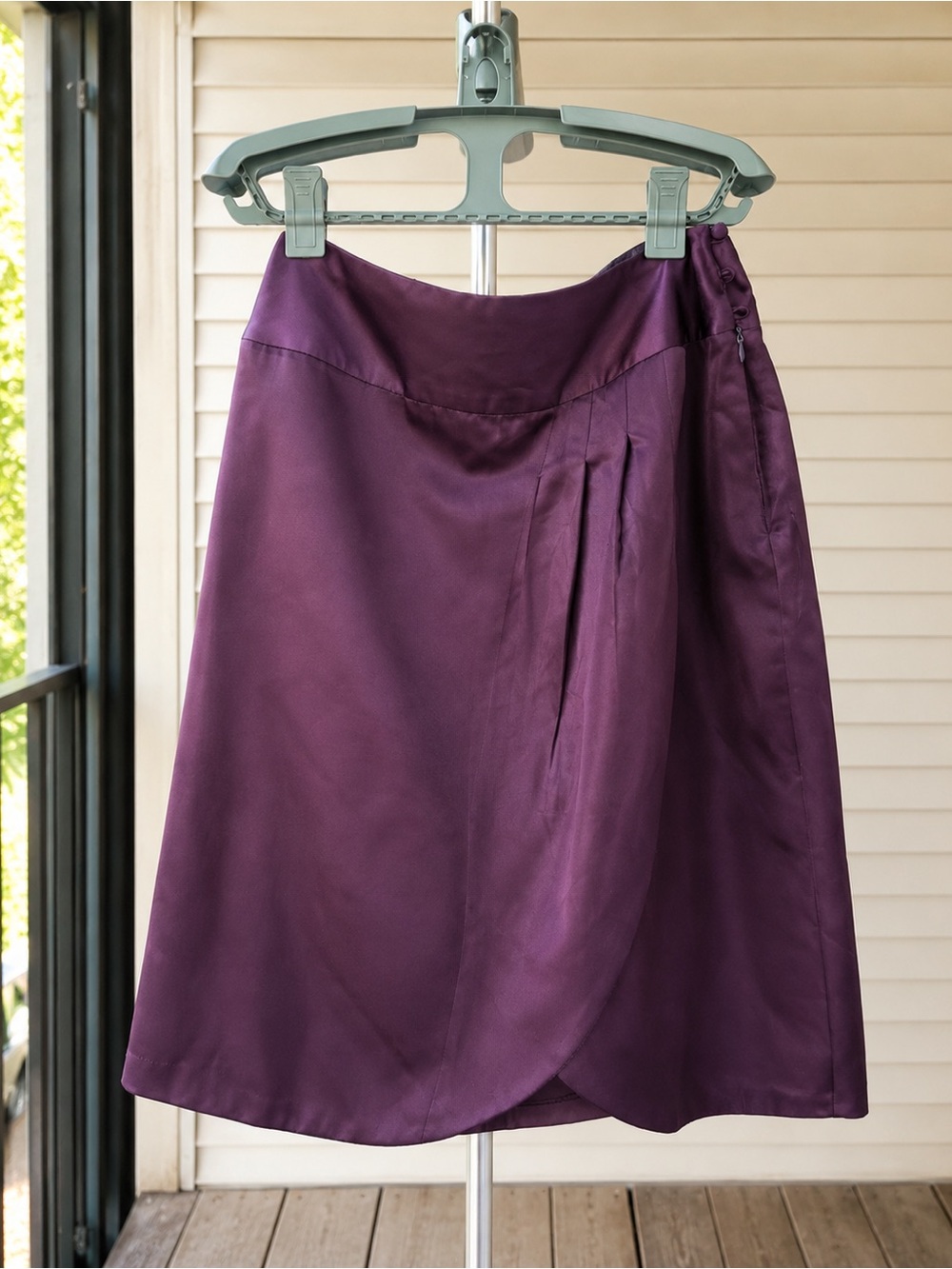 Van Heusen Deep Purple A-Line Skirt
